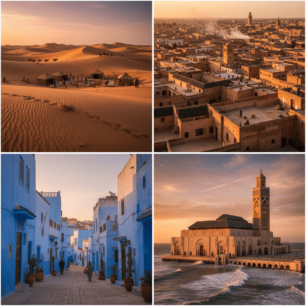 10 Days Luxury Morocco: Marrakech, Sahara, Fes, Blue City & Casablanca