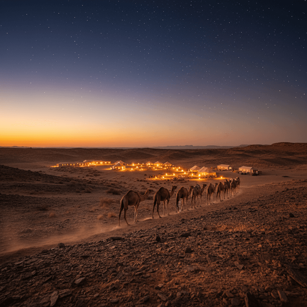 Sunset, Camels & Starry Nights: Ourika to Agafay Journey